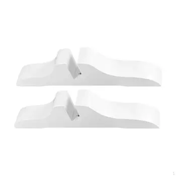 2 шт. Держатель для экрана конфиденциальности Подставка для перегородки Съемные полезные зажимы Деревянные