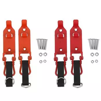 2 шт. держатель для багажника на крышу, прочный металлический резиновый зажим, монтажный комплект для гаража автомобиля, грузовика Orange