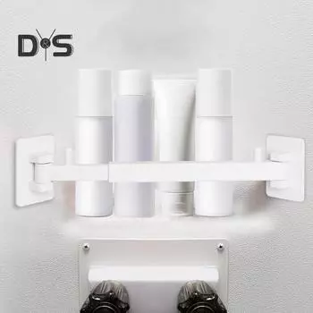 2 шт. держатель для душевого уголка, держатель для душевого уголка для автофургона, регулируемая штанга для хранения, простая в установке, настенное крепление, экономящая место полка для душа, ограждение для дома на колесах 2pcs