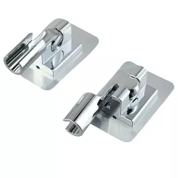 2 шт. держатель для душевой лейки самоклеящийся регулируемый кронштейн для душевой лейки многоугловое вращение ручной настенный кронштейн для душа серебряный