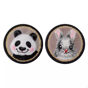 2 шт. держатель для игольного держателя, симпатичный держатель для аксессуаров для шитья и квилтинга Rabbit and Panda