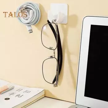 2 шт. держатель для карниза без сверления, настенный клей, отличная липкость, противоскользящий, отличная несущая способность, кронштейны для стержня для душа в ванной, стержень для сушки одежды белый