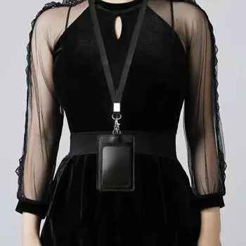 2 шт. держатель для карт прозрачный выдвижной держатель для удостоверения личности с зажимом для бейджа A