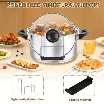 2 шт. держатель для крышки мультиварки кухонный держатель для крышки мультиварки для приготовления пищи органайзер для крышки кастрюли Hand Free подходит для большинства мультиварок