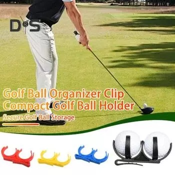 2 шт. держатель для мячей для гольфа зажим вращающийся складной пластиковый держатель для мячей для гольфа органайзер для гольфа аксессуар для гольфа красный