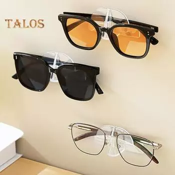 2 шт. держатель для очков прозрачный настенный стеллаж для хранения простая установка самоклеящаяся вешалка для хранения солнцезащитных очков прозрачный