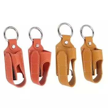 2 шт., держатель для переноски ингалятора, застежка, безопасный карабин, зажим, портативный ингалятор из искусственной кожи, защита Turmeric