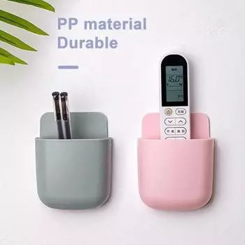 2 шт., держатель для пульта дистанционного управления, настенное крепление без дрели, современный телевизор, кондиционер, ящик для дистанционного хранения, органайзер для ручек, подставка для зарядки сотового телефона, домашний офис синий