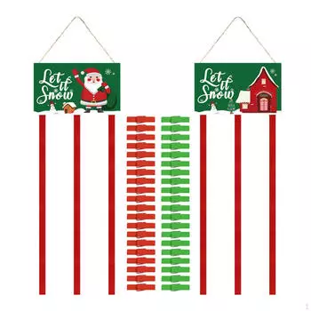 2 шт. держатель для рождественских открыток поздравительные открытки фотографии дисплей деревенский рождественский знак настенный декор для двери окна