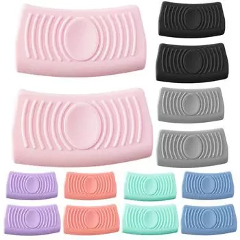 2 шт. держатель для ручек кастрюль, термостойкий силиконовый чехол для ручек горячих сковородок, нескользящий держатель для ручек для кухонной посуды 87mm