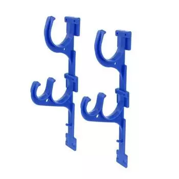 2 шт. держатель для шланга для бассейна у бассейна, инструменты для чистки, подвесной пластиковый крючок синий