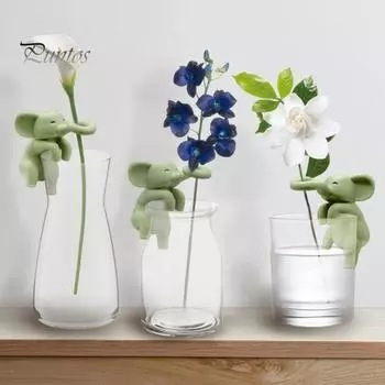 2 шт. держатель для срезания растений медведь/слон для размножения растений друзья для внутреннего сада инструмент для поддержки стеблей растений для почек стеблей ростков A