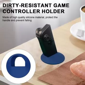 2 шт. держатель игрового контроллера износостойкая универсальная силиконовая подставка для игровой консоли Lenovo Legion Go чёрный