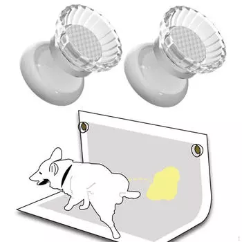 2 шт. Держатель пеленки для собак, фиксирующая пряжка для использования в помещении, легко чистить, прост в использовании, надежная защелка, тренировка белый