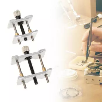 2 шт. держатели часового механизма, инструмент часовщика, раздвижной зажим для корпуса наручных часов,