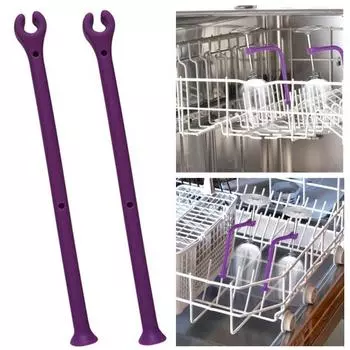 2 шт. держатели для бокалов для вина, компактные размеры, без BPA, можно мыть в посудомоечной машине, силиконовые органайзеры для стаканов для вина, кухонный инструмент фиолетовый