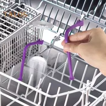 2 шт. держатели для бокалов для вина, компактные размеры, без BPA, можно мыть в посудомоечной машине, силиконовые органайзеры для стаканов для вина, кухонный инструмент фиолетовый