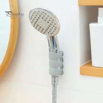 2 шт. держатели для душевых кронштейнов на присосках, регулируемые, простые в установке, универсальные, перемещаемые держатели для душевых лейок на присосках серый
