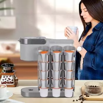 2 шт. держатели для кофейных капсул большой емкости простая установка боковой держатель для кофейных капсул органайзер 2pcs белый