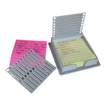 2 шт. держатели для липких заметок, высокая прочность, гладкие края, без заусенцев, многофункциональный держатель для липких заметок с трафаретом 2pcs чёрный