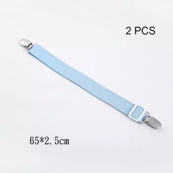 2 шт. Держатели для простыней, гаджеты для дома, эластичные ремни, регулируемые зажимы для органайзера для простыней, зажимы для наматрасника синий
