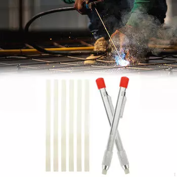 2 шт. держатели из мыльного камня, 6 круглых стержней для карандашей, изготовление маркеров для разметки, сварочных инструментов