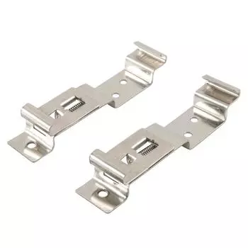 2 шт. держатели номерного знака прицепа зажимы из нержавеющей стали пружинные зажимы номерного знака сменные кронштейны номерного знака серебряный