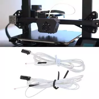 2 шт. Детали 3D-принтера HT-NTC100K Датчик температуры термистора L 1M на 350 градусов для Prusa i3 MK2S/MK3/MK3S Hotend