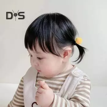 2 шт., детская резинка для волос, однотонный помпон, милый высокоэластичный мягкий держатель для хвоста для женщин и девочек, мини-веревка для волос, аксессуары для волос, подарок на день рождения розовый