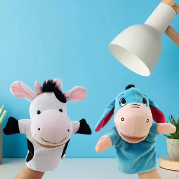 2 шт. Детская ручная кукла-марионетка, ролевые игры, мягкие развивающие куклы, плюшевые игрушки на день рождения, креативные