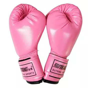 2 шт детские боксерские перчатки кикбоксинг тренировочные перчатки для мальчиков девочек (Красная роза)