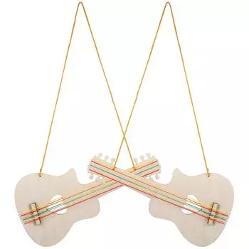 2 шт., детские поделки, деревянная гитара, игрушка для детей, игрушки для рисования для девочек, гавайская гитара для малышей, незаконченные модели