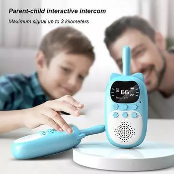 2 шт. детские портативные беспроводные рации 2-сторонняя радиосвязь 3 км мини-игрушки рации-рации для мальчиков и девочек подарки