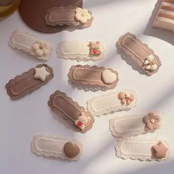 2 шт., детские заколки для волос, кружевные бантики с медведем, повязки на голову для девочек, женские заколки, детские аксессуары для волос, милая Корея, зима 2022, новая мода