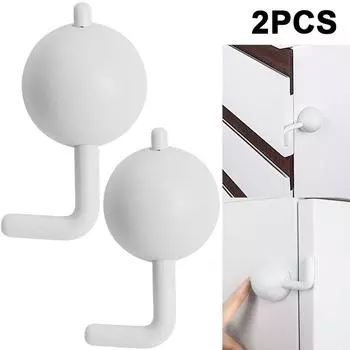 2 шт. детские защитные материалы Schrank Schloss Anti-klemm Klebstoff Sicherheit Schutz (Вайс)
