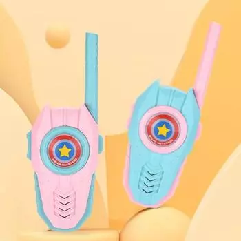 2 шт. Детский домофон со светодиодной подсветкой, беспроводной детский портативный домофон с радиусом действия 500 м, для использования в помещении и на открытом воздухе, для мальчиков и девочек, двухсторонняя радиосвязь, игрушка