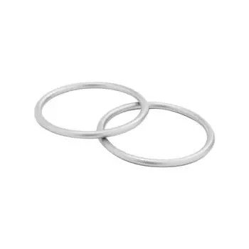 2 шт. Детский слинг кольца алюминиевый ремень для переноски петля нержавеющий без сварки кольцо для малышей аксессуары серебряный