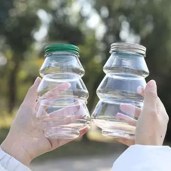 2 шт. DIY Изготовление сока, молока, напитков, меда, конфет, бутылки, контейнера для печенья, прозрачный 2pcs
