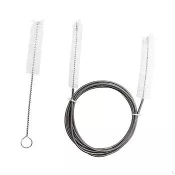 2 шт. Длинная проволочная щетка для чистки часов 22 мм трубка инструмент для удаления пыли для кофемашин белый