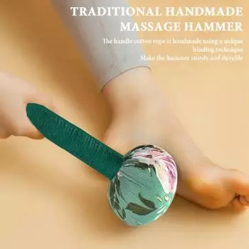 2 шт Длинный полынь лимфодренажный массажный молоток для эффективного самостоятельного массажа ручной работы S фиолетовый