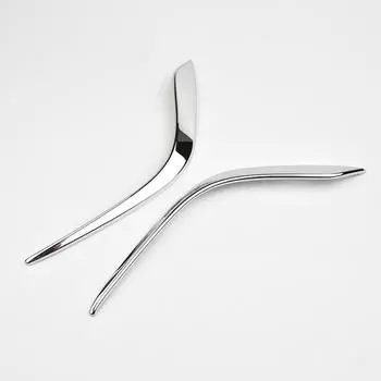 2 шт. для автомобиля Mazda хромированная передняя противотуманная фара крышка отделочная полоса водонепроницаемая для Mazda 6 для Atenza 2013 передняя противотуманная фара крышка CHINA