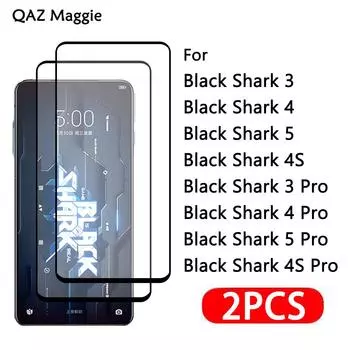 2 шт. для Black Shark 5 4 3 стекло полное покрытие Защитная пленка для экрана закаленное стекло Black Shark 3
