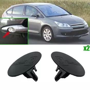 2 шт. для Citroen C4 I II 2004 2005 2006 2007 2008 - 2020 автомобильная дверная ручка замочная скважина заглушка декоративная крышка зажим пылезащитный нержавеющий