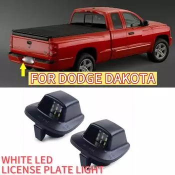 2 шт. для Dodge Dakota 1997-2010 гг., задняя часть автомобиля высокой яркости, белый светодиодный светильник номерного знака, лампа номерного знака