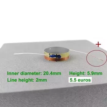 2 шт. для Focal 20,4 мм твитер звуковая катушка 5,5 Ом высокочастотная звуковая катушка одиночная катушка без мембраны аксессуары катушка динамика