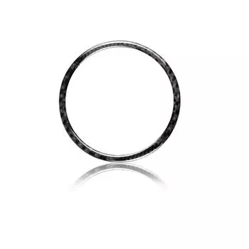 2 шт. для Ford Mustang 15-17 карбоновая автомобильная дверная аудиоколонка полоска накладка кольцо наклейка аксессуары для салона автомобиля наклейки for Mustang (15-17 чёрный