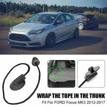 2 шт. для Ford задняя полка багажника шнур для Ford Focus MK3 люк полка лоток крышка ремень шнур клипсы чёрный
