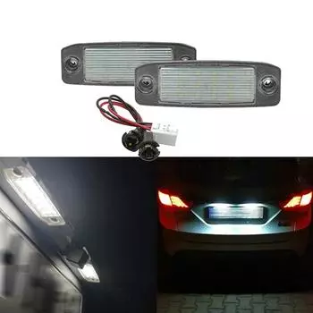 2 шт. для Hyundai Tuscon 2005-2009 для Kia Sportage 2011-2016 белый светодиодный светильник номерного знака в сборе