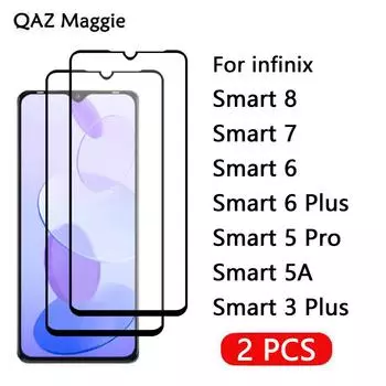 2 шт. для Infinix Smart 7 8 стекло полное покрытие Защитная пленка для экрана закаленное стекло для Smart 6 5A 3 Plus Pro пленка Infinix Smart 7