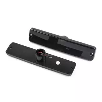 2 шт. для Jeep Wrangler YJ 1987-1995, дымчатые линзы, янтарный светодиодный переднее крыло, боковые габаритные огни